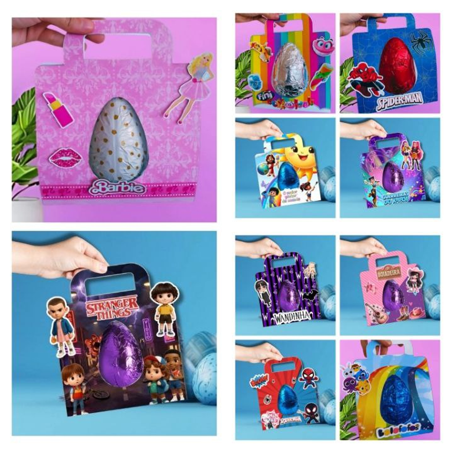 Arquivo Kit Sacolinhas Ovo De Páscoa 150, 250g e 300g 10