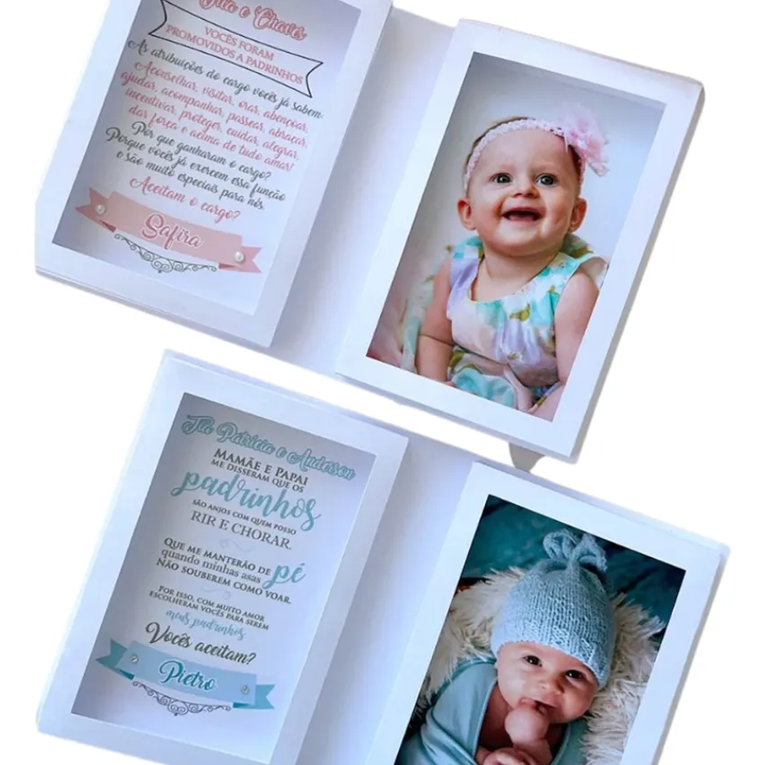 Arquivo Caixa Convite Batizado Menino e Menina 1