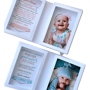 Arquivo Caixa Convite Batizado Menino e Menina