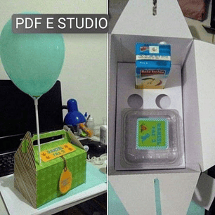 Arquivo Caixa Lanche Na Escola - Molde Limpo