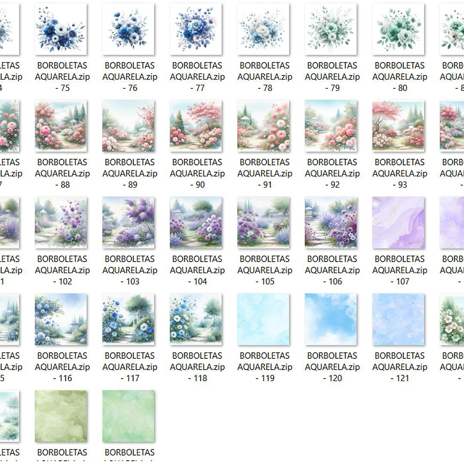 Kit Digital Borboletas Aquarela - Eternize 2