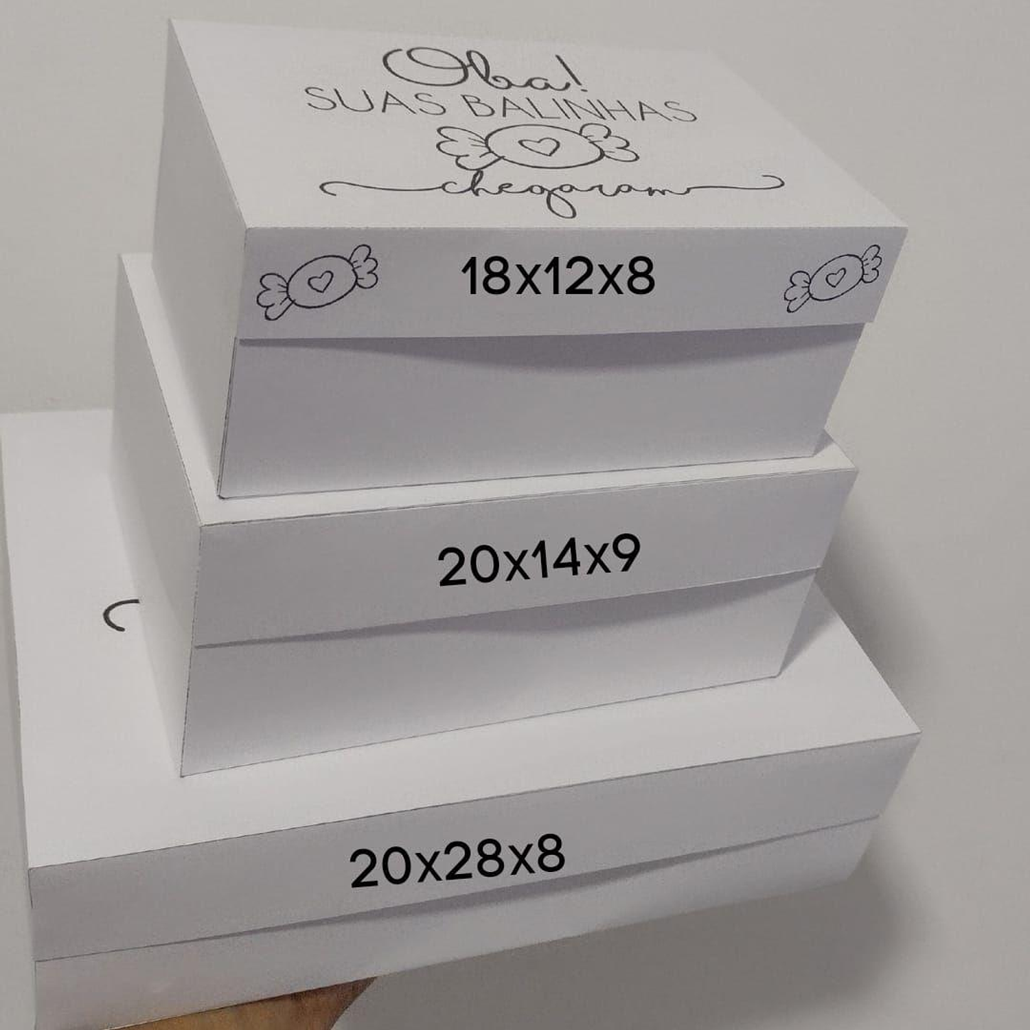 Arquivo Kit Caixas Entrega Oba Encomenda 