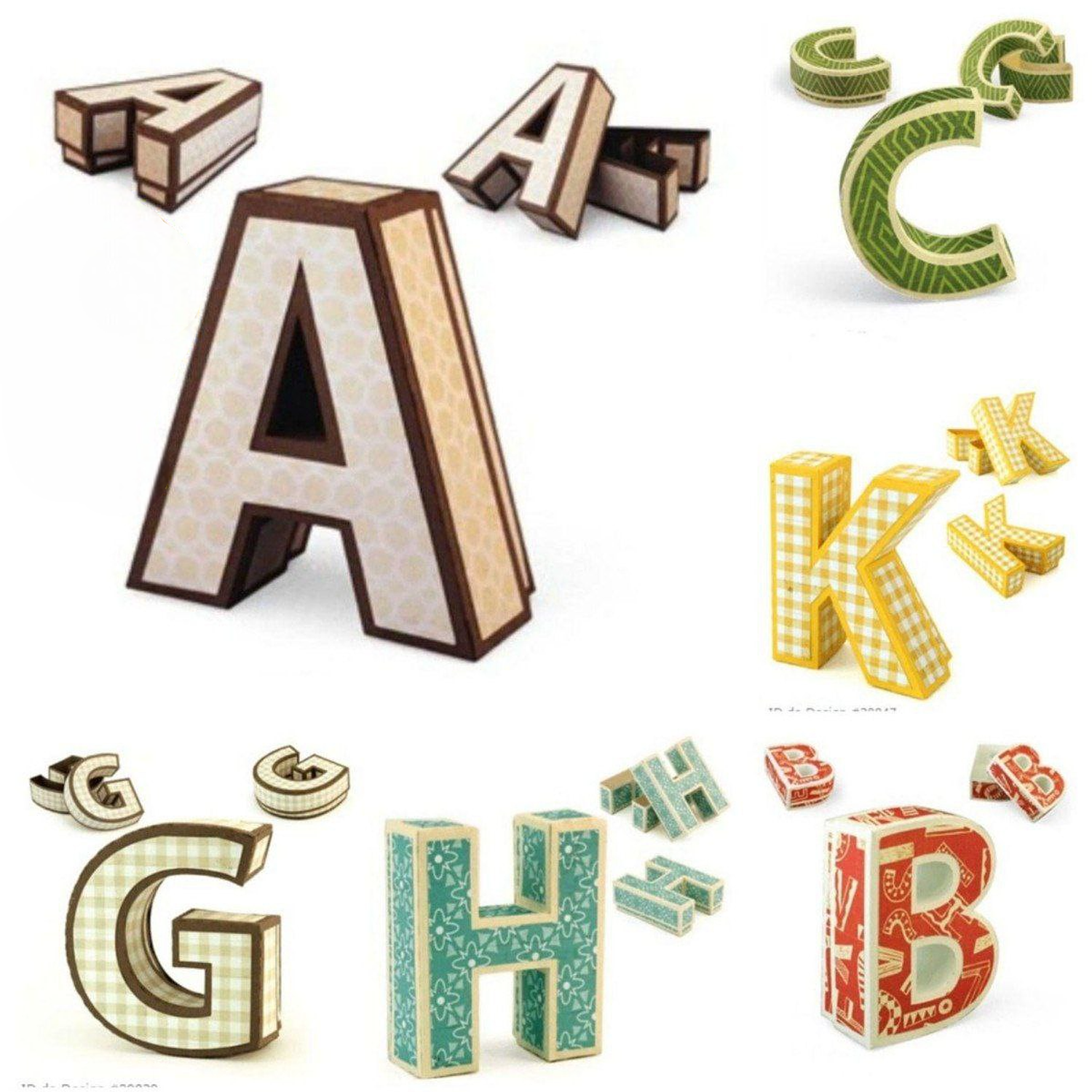 Arquivo Caixas Letras 3d 1