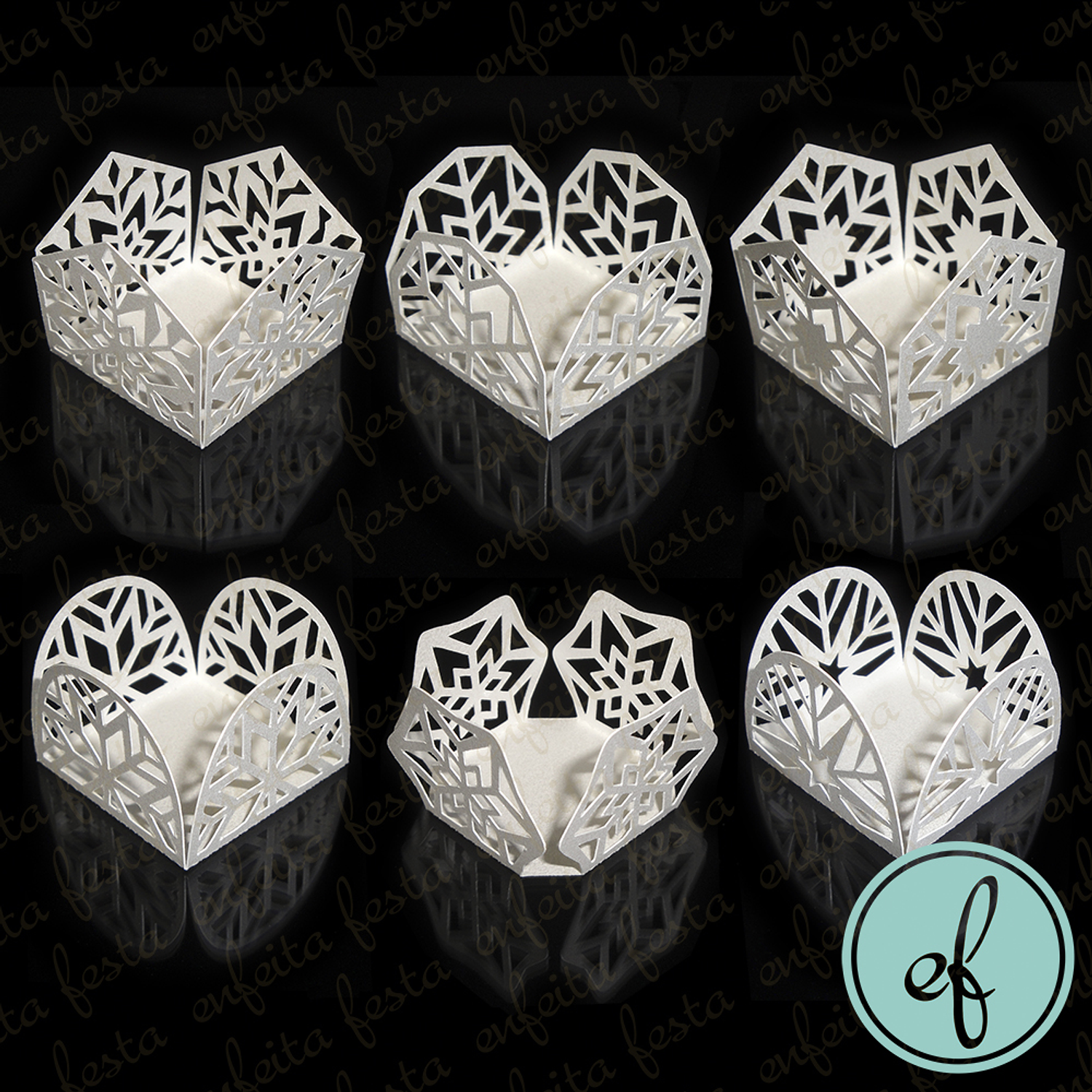 Arquivo Kit 12 Forminhas Rendadas - Enfeita Festa   2