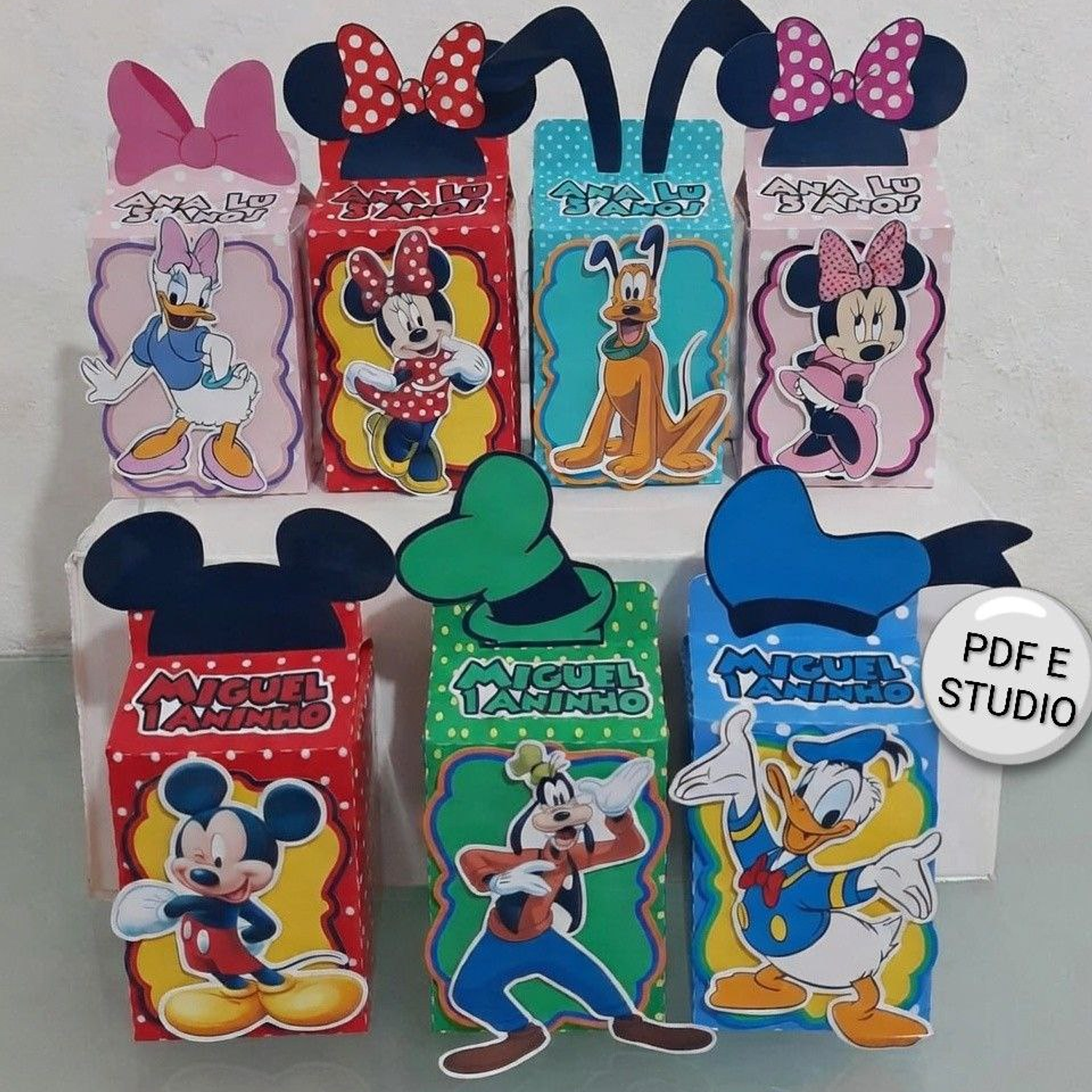 Arquivo Kit Caixa Turma do Mickey 2