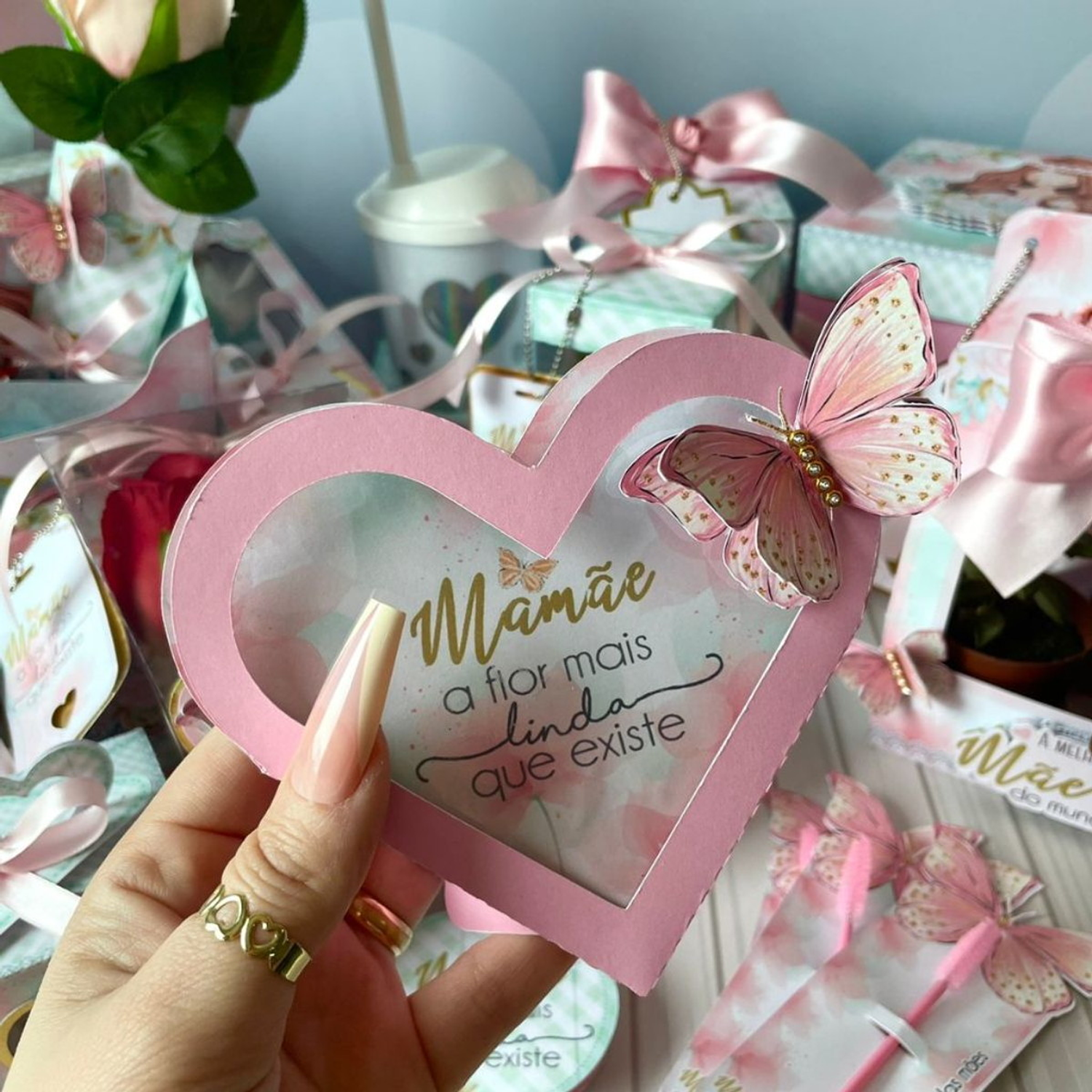 Arquivo Kit Dia das Mães Borboleta Clean - Luxo Supremo - Lina Criativa 2