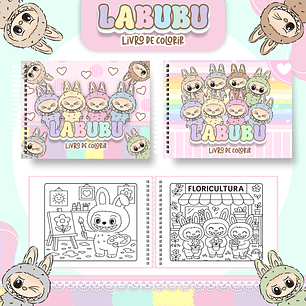 Arquivo Digital Colorir Labubu