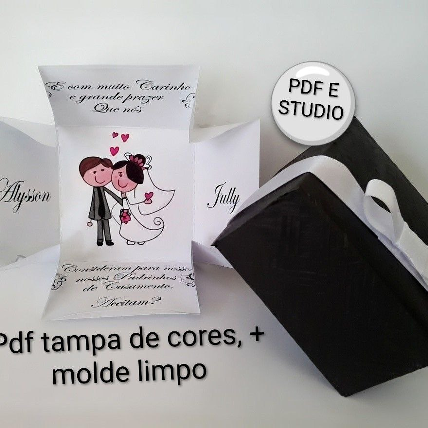 Arquivo Caixa Convite Noivos