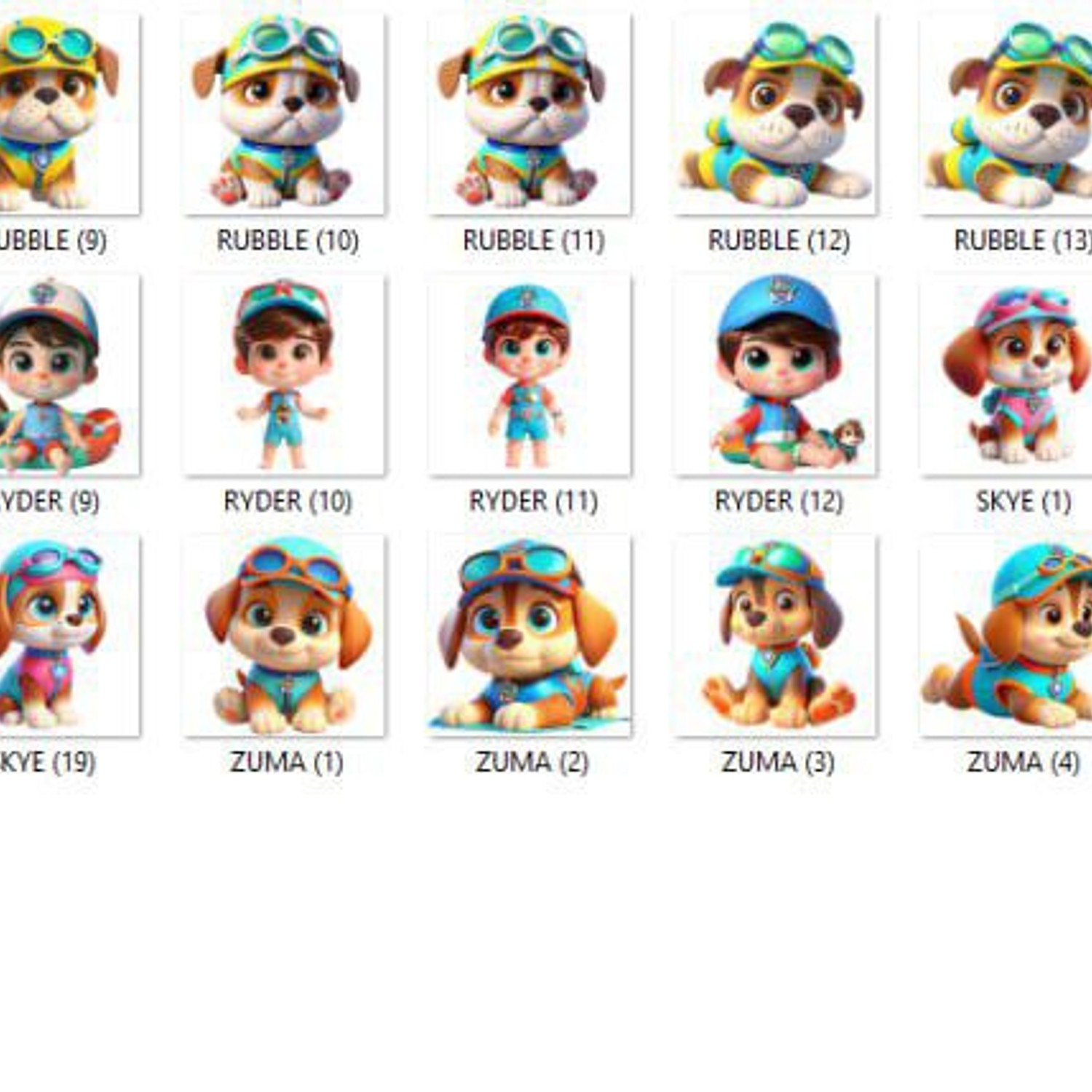 Kit Digital Patrulha Canina Pool Party Candy - Fanddy Designer  3