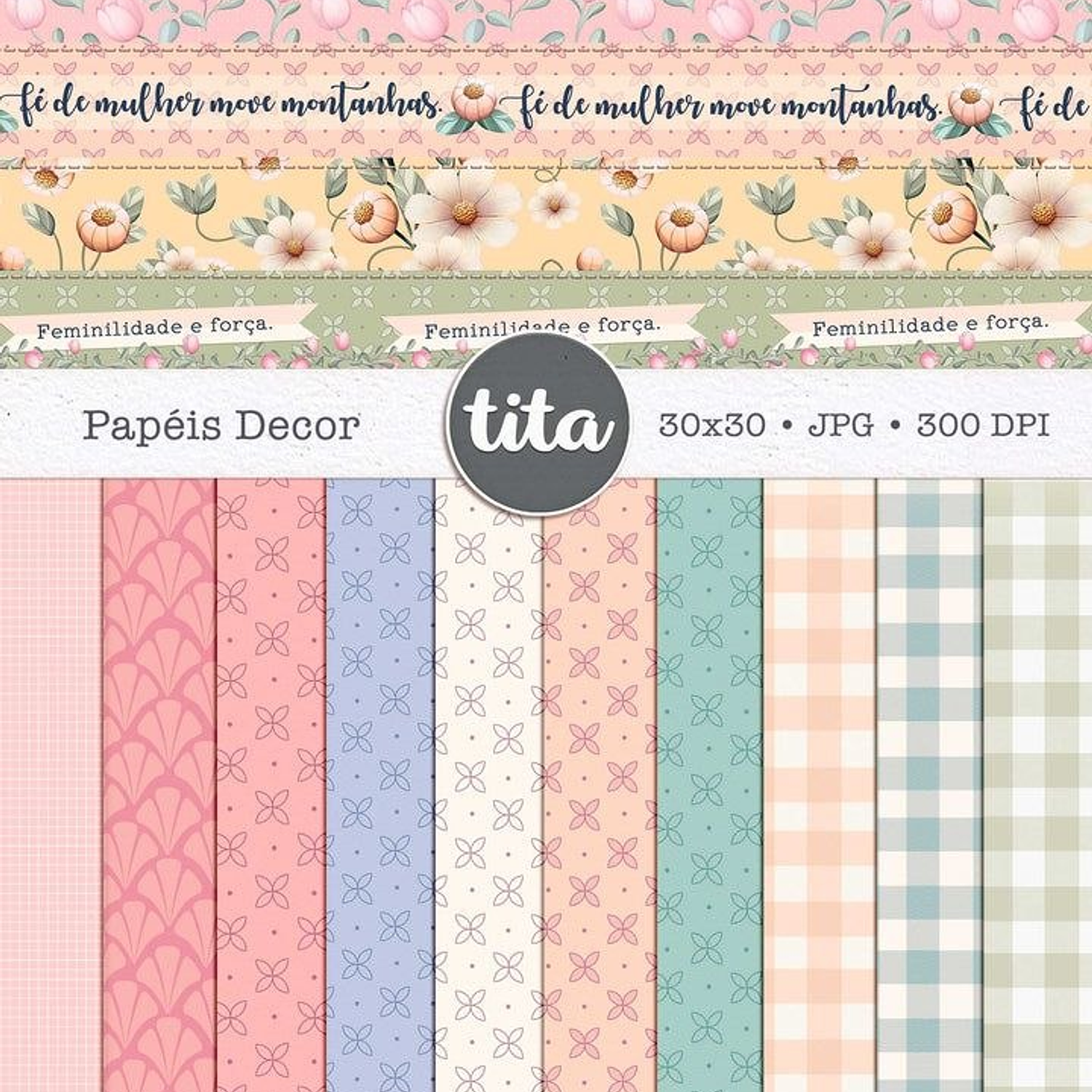 Arquivo Kit Digital Fé Menina  - Tita  3