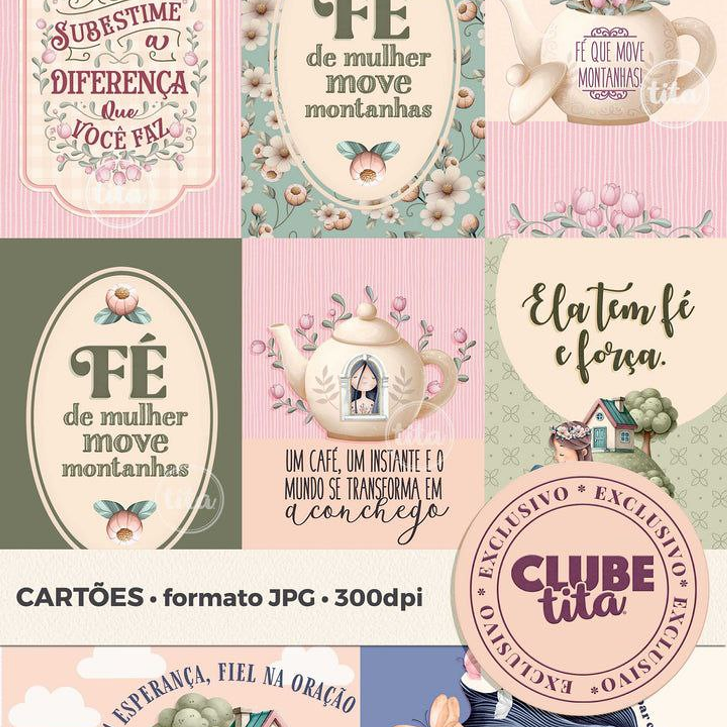 Arquivo Kit Digital Fé Menina  - Tita  6