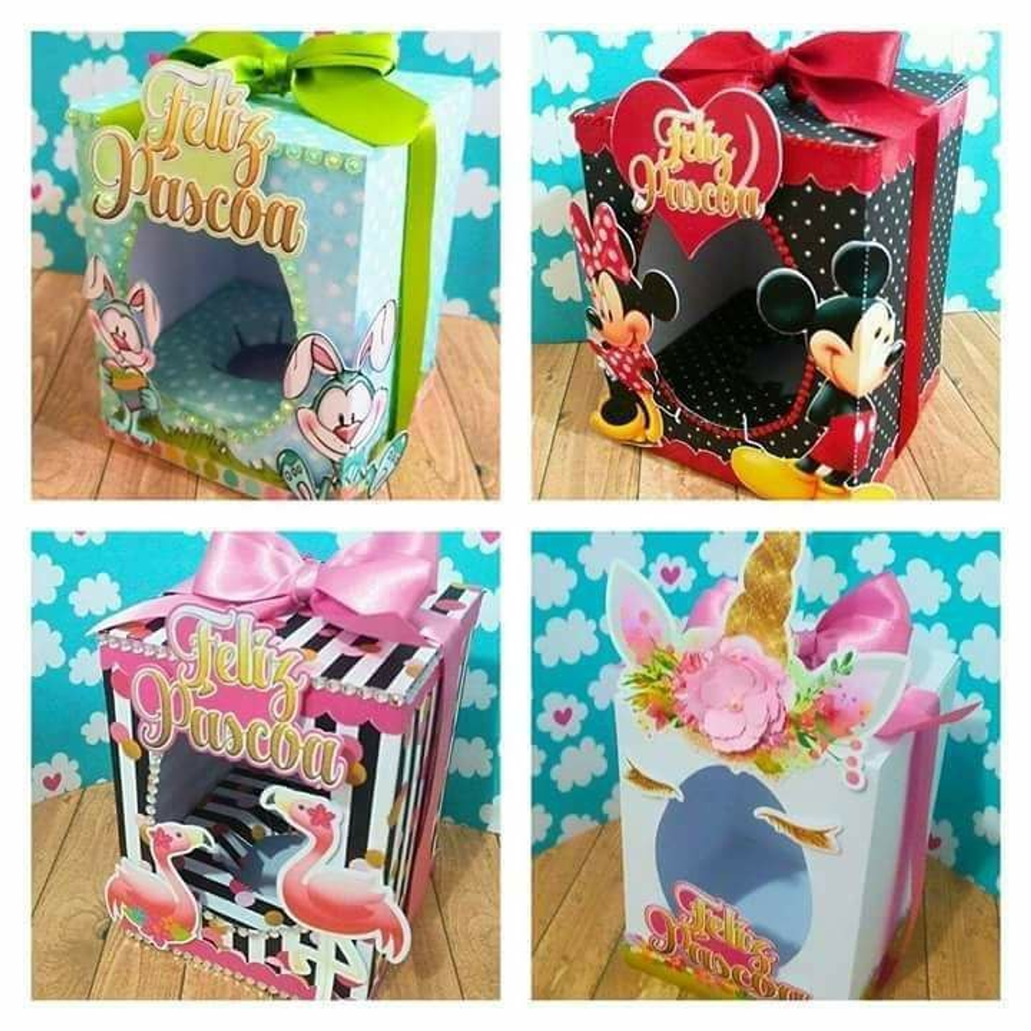 Arquivo Combo 10 Caixas Ovo em Pé Temas 2