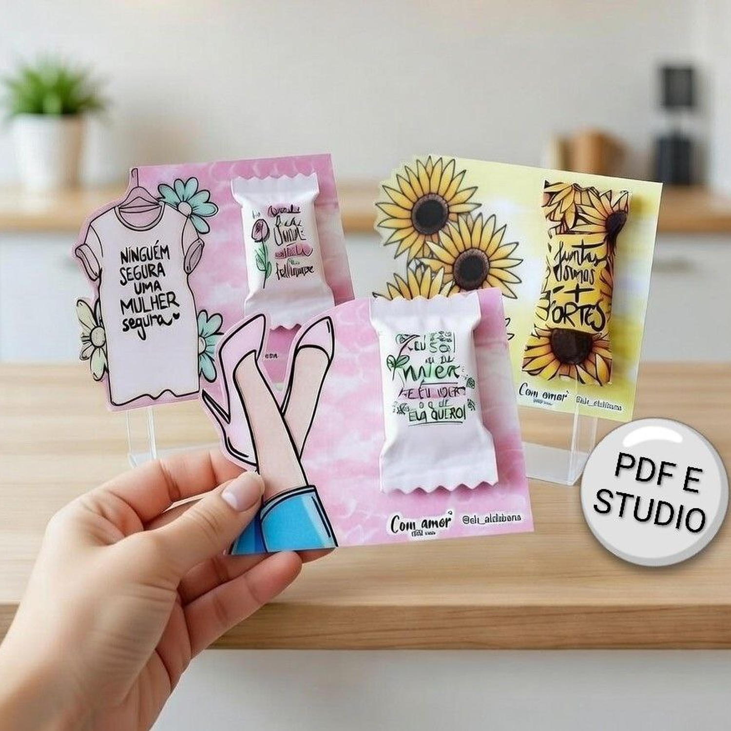 Arquivo Card Balinhas Mimo Dia da Mulher - Editável 1