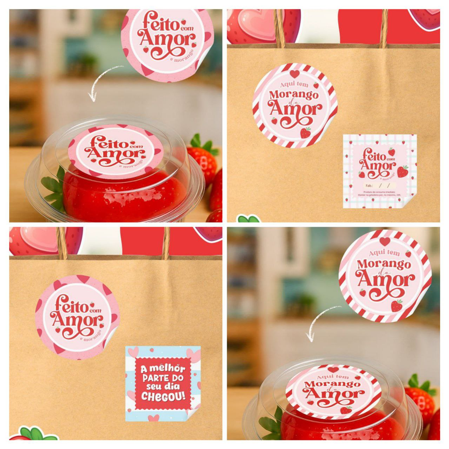 Arquivo Kit Digital Encomenda Morango - Ana Flor 4