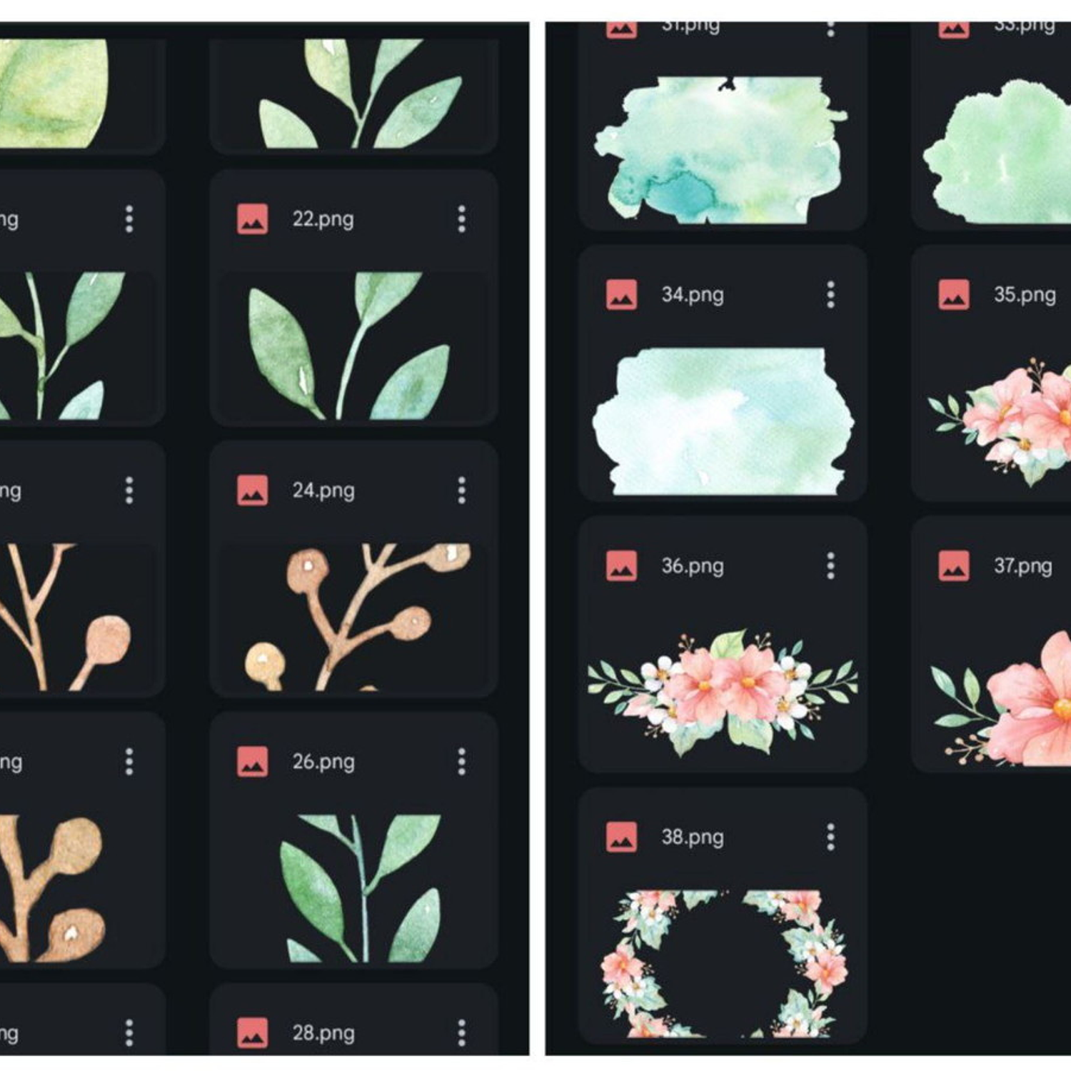 Arquivo Kit Digital Jardim Encantado Aquarela 3