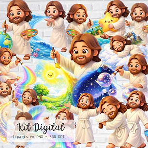 Kit Digital Jesus O Maior Pintor Do Mundo 3D
