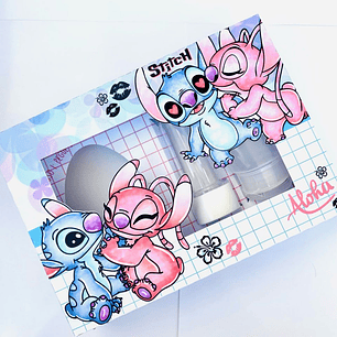 Arquivo Arquivo Caixa Mini Confeiteiro Stitch e Angel