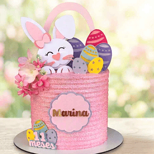 Arquivo Topo Coelhinha Cesta Camadas