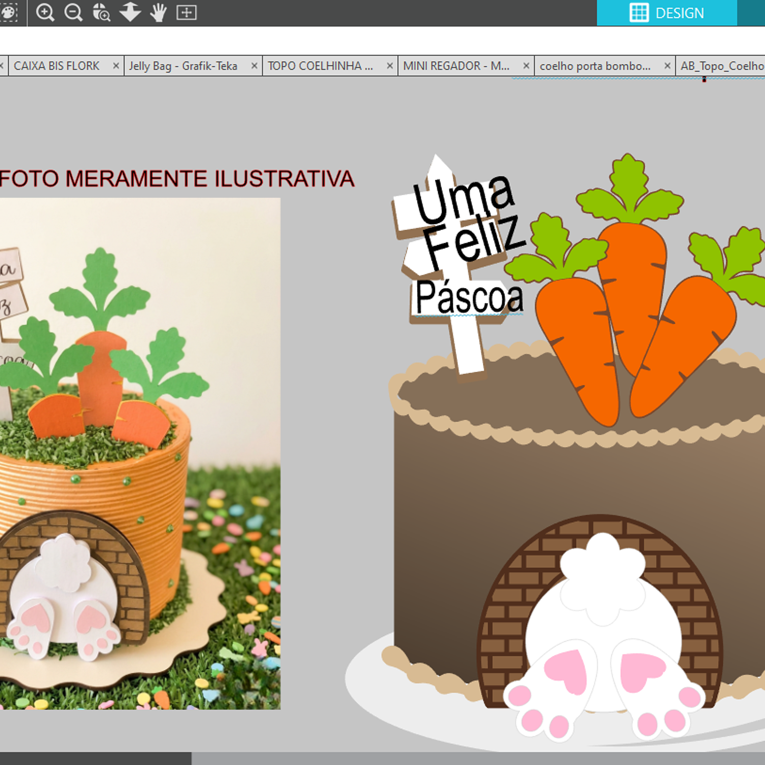 Arquivo Topo Coelho Com Cenoura 2