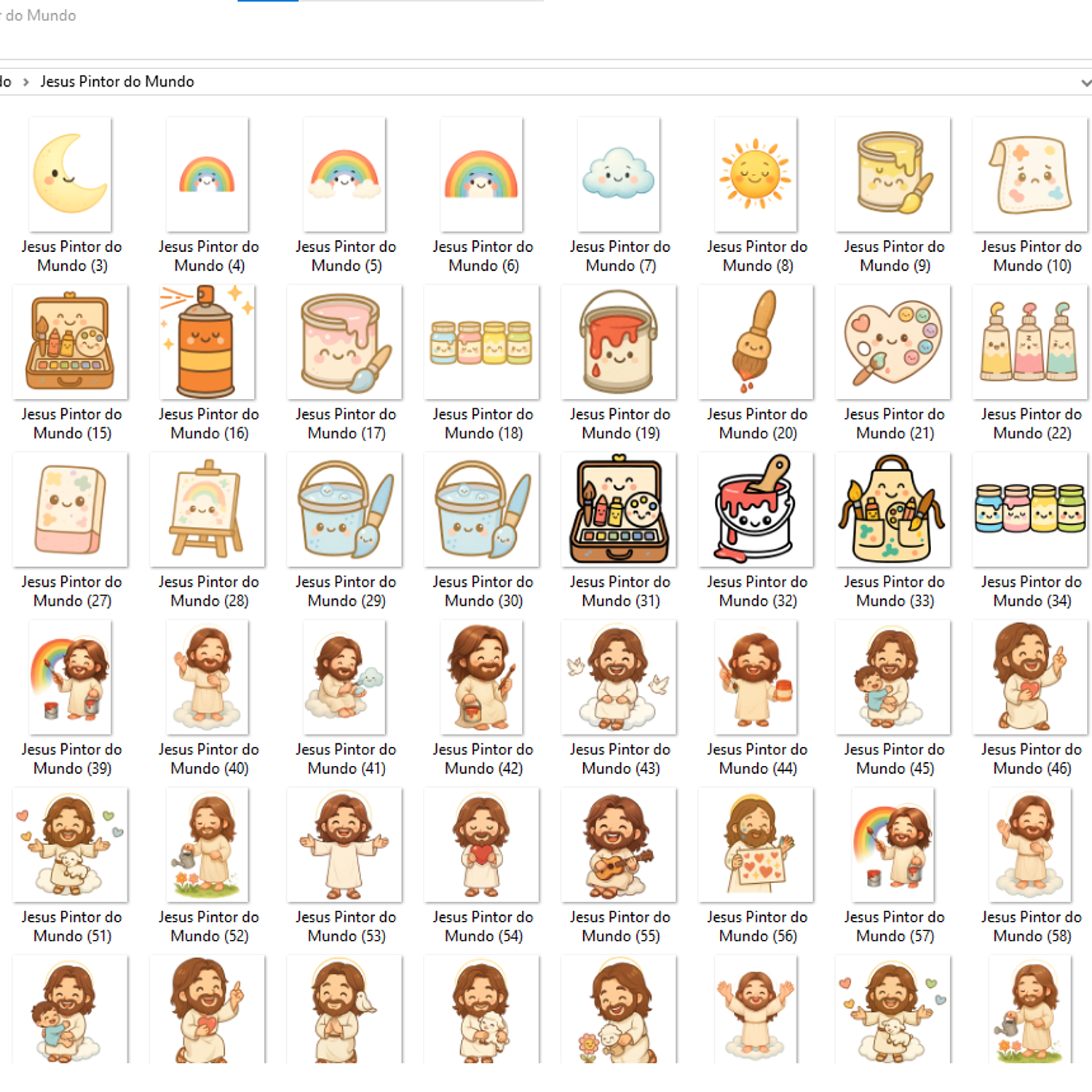 Clipart Kit Digital Jesus O Maior Pintor Do Mundo  2