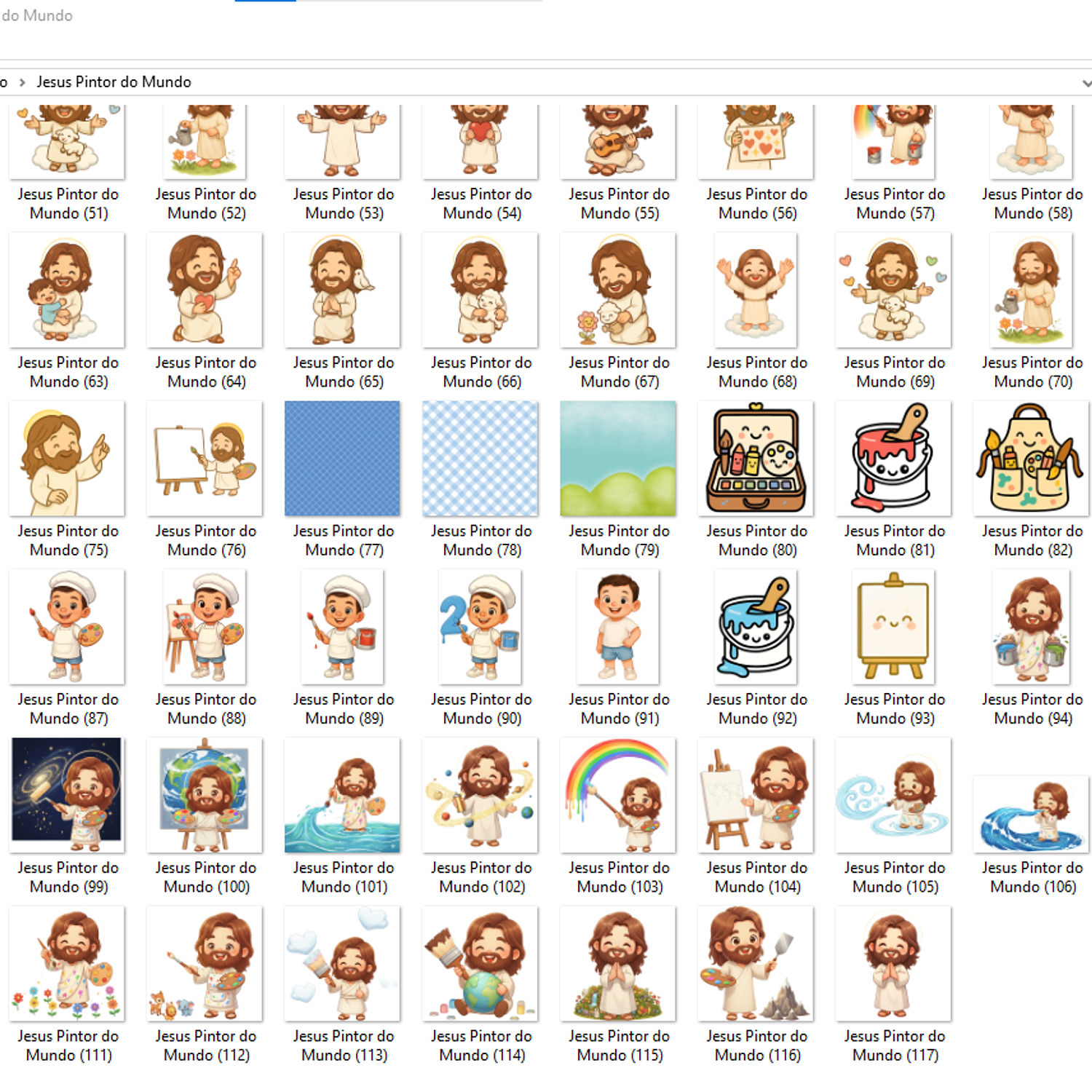 Clipart Kit Digital Jesus O Maior Pintor Do Mundo  3