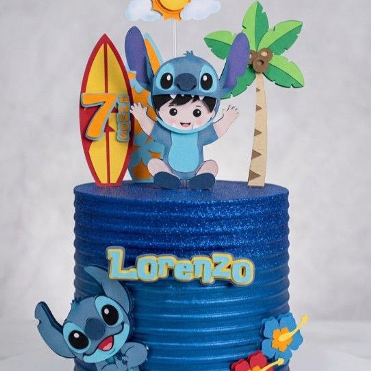 Arquivo Topo Menino Stitch 100% Camadas 