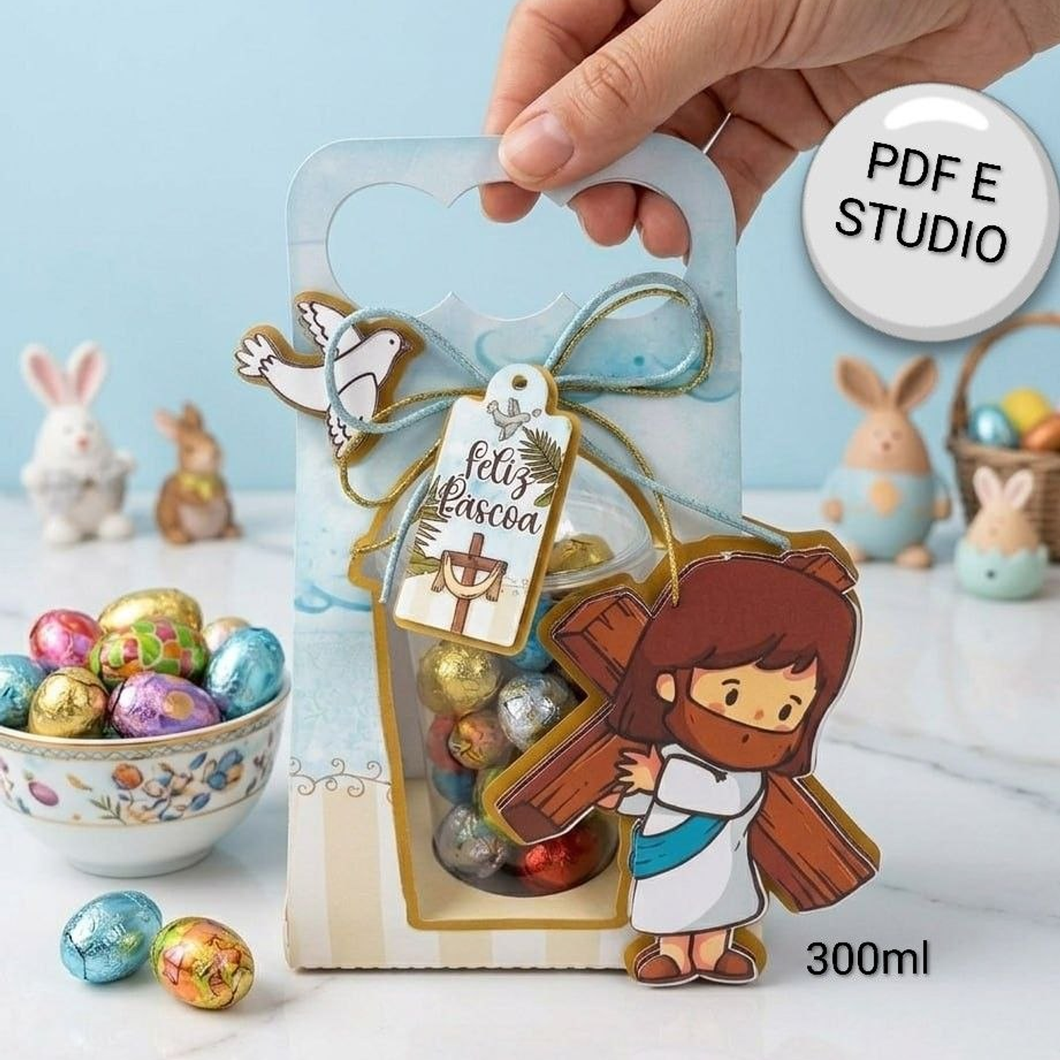 Arquivo Caixa Copo Bolha Páscoa Com Jesus 1