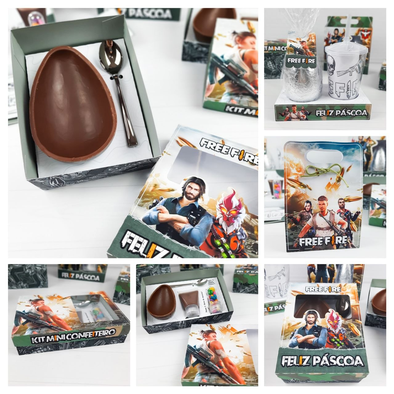 Arquivo Kit Mini Cofeitero Páscoa Free Fire