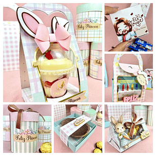 Arquivo Mega Kit  Páscoa Elefante - pdf e Studio