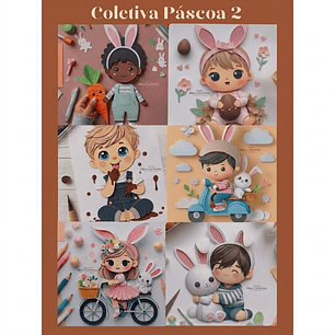 Arquivo 6 Topos Coringas Mascotes Baby Páscoa - Camadas