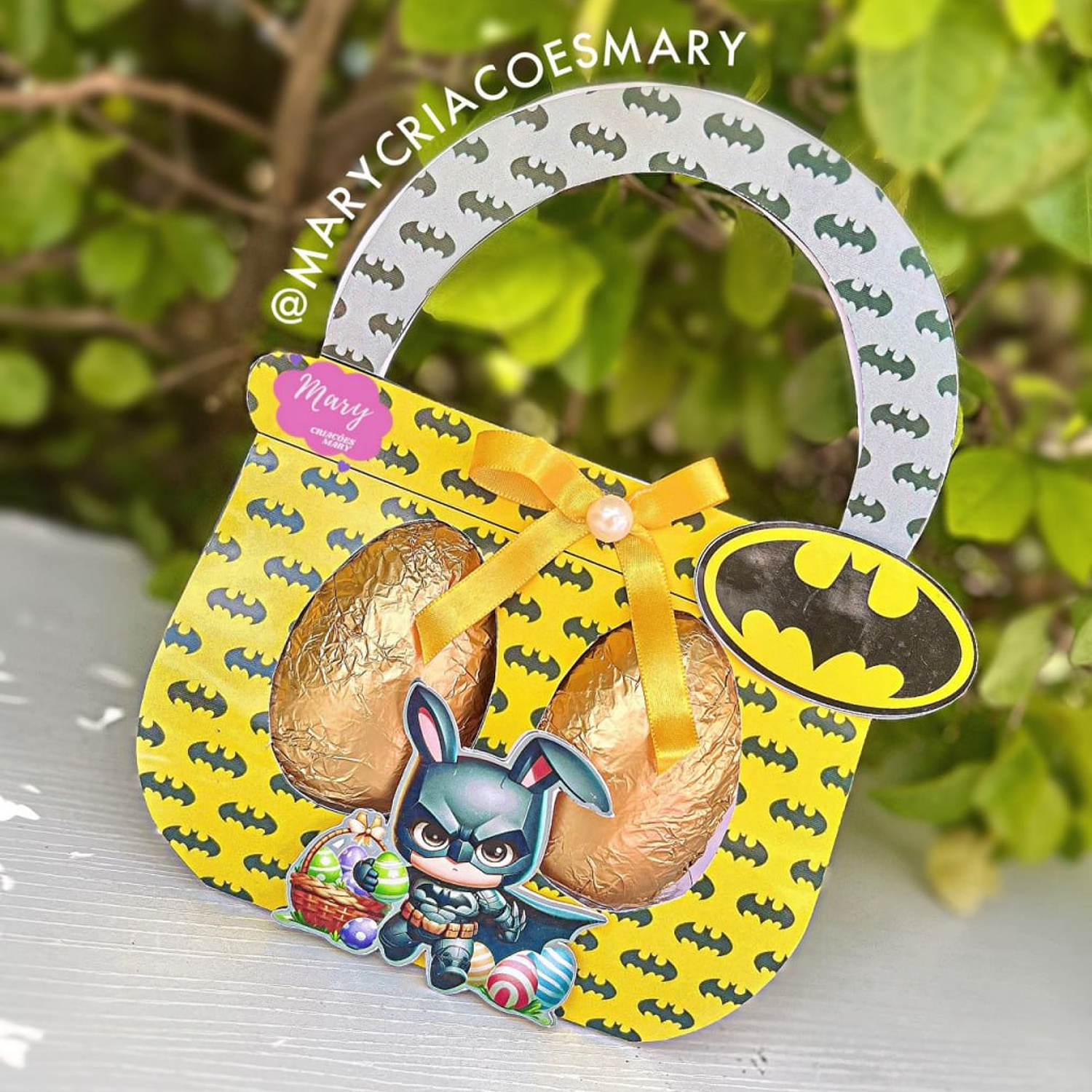 Arquivo Cestinha 2 Ovinhos 50g Batman Cute + 4 Temas - Mary Criações     1