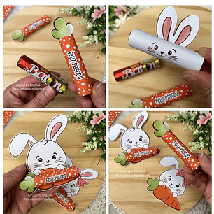 Arquivo Cartão Coelho e Cenoura Bis - Baton - A sua maneira festas