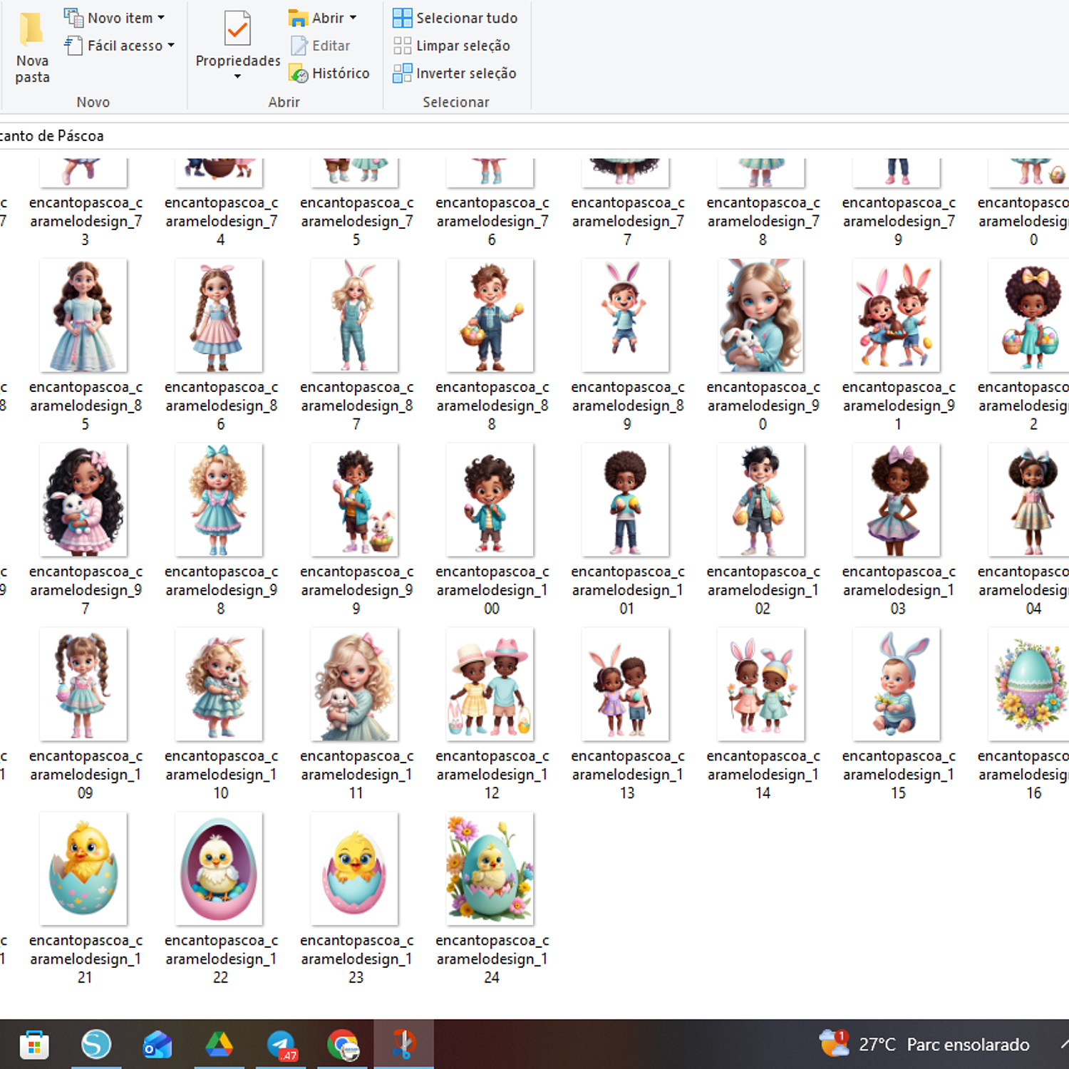 Arquivo Kit Digital Encanto De Páscoa - Caramelo Designer  3