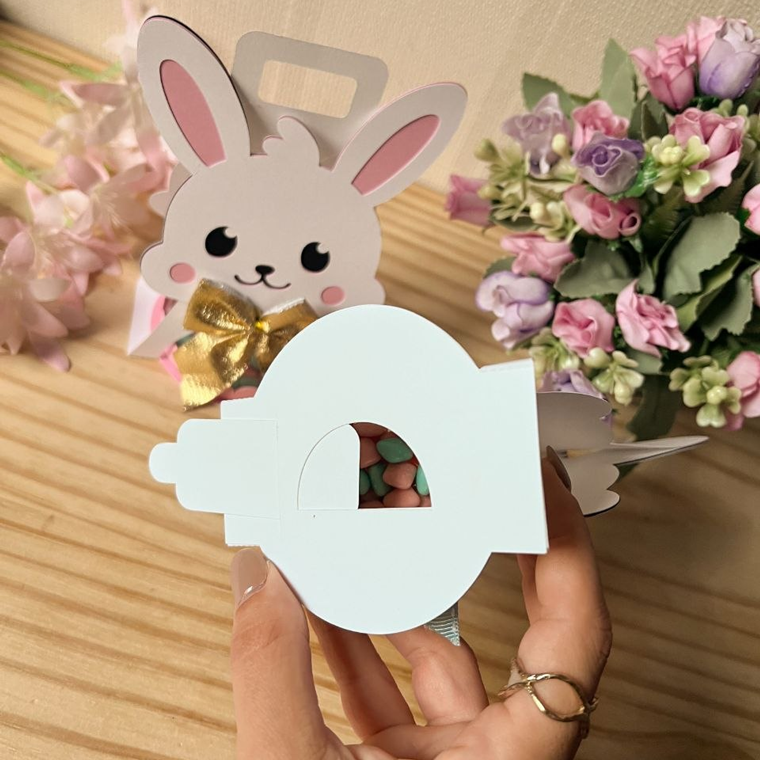 Arquivo Coelhinho Com Alça Páscoa 4