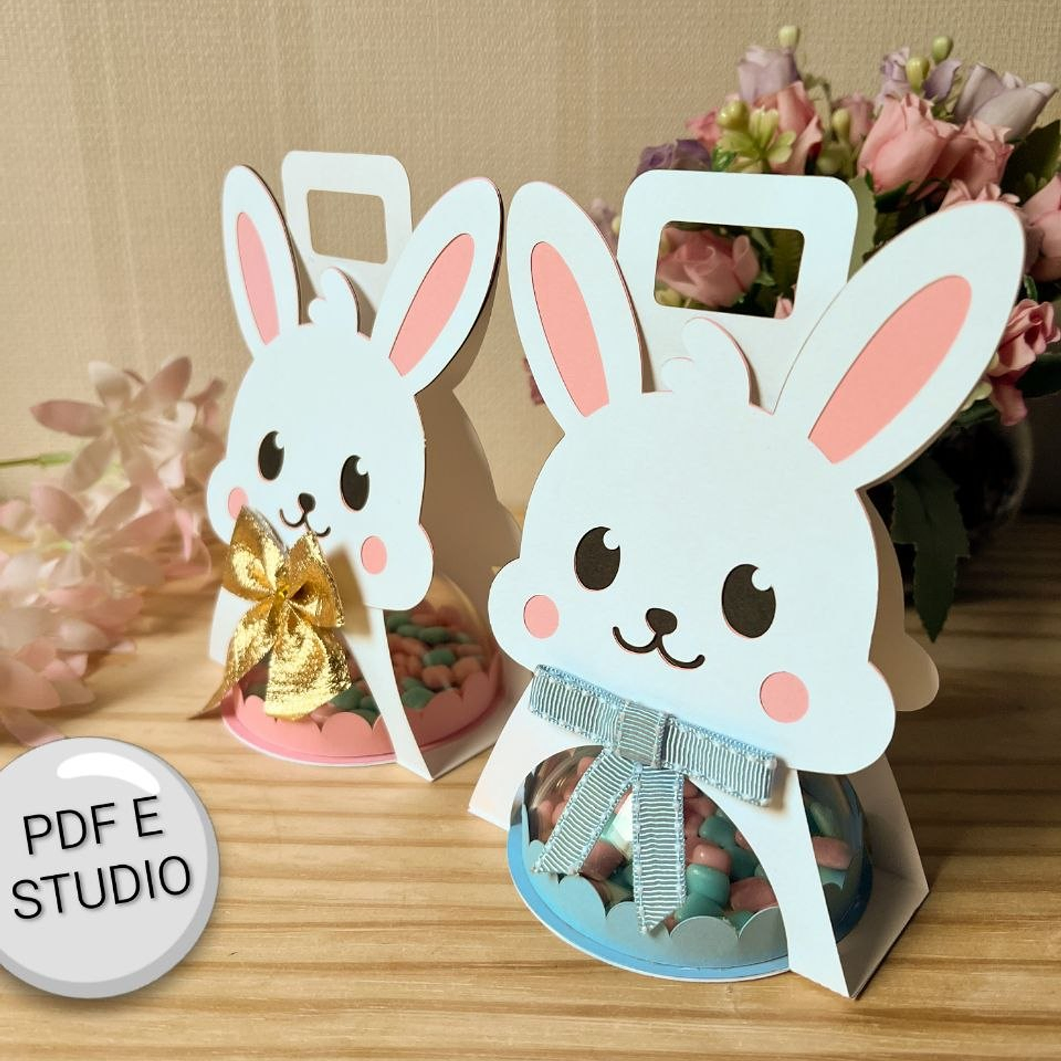 Arquivo Coelhinho Com Alça Páscoa 1