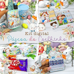 Arquivo Páscoa Do Coelhinho - Kit Premium - Design por Desenhitos Da Jana 