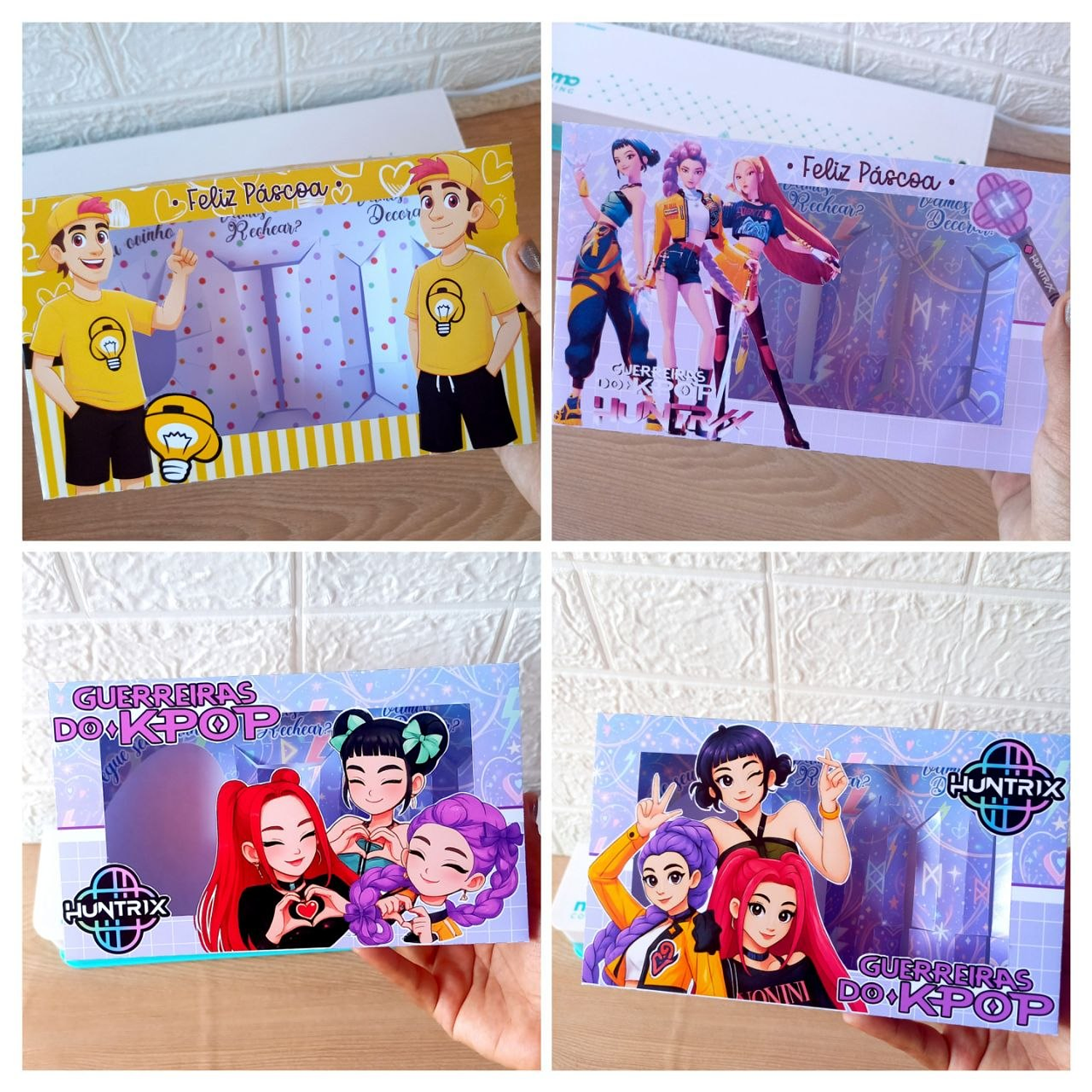 Arquivo Pack 02 Caixas Mini Confeiteiro Páscoa 10 Temas 3