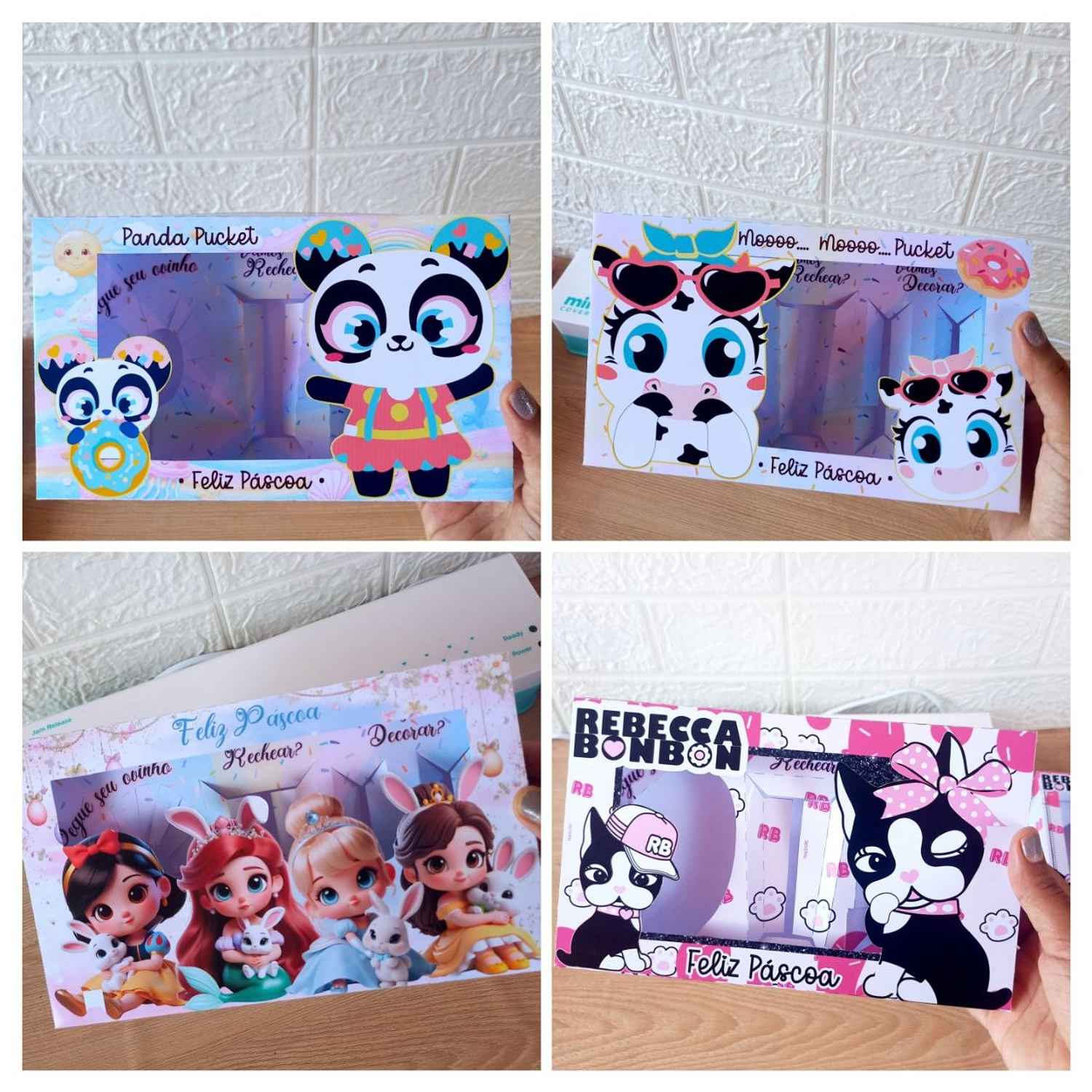 Arquivo Pack 03 Caixas Mini Confeiteiro Páscoa 10 Temas  3