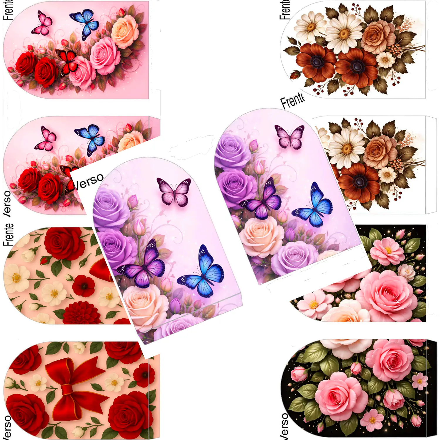 Arquivo Caixa Floral Presenteável 5 Estampas 2