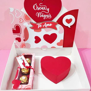 Arquivo Caixa Bandeja Cenário Love Presenteável - Namorados - Datas Comemorativas