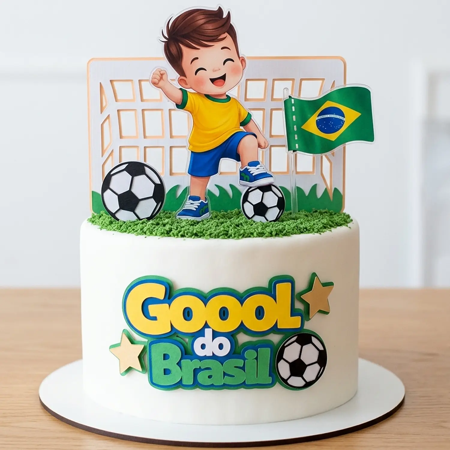 Arquivo Topo Gol Do Brasil Menino - Pdf e Studio - Toppers 1