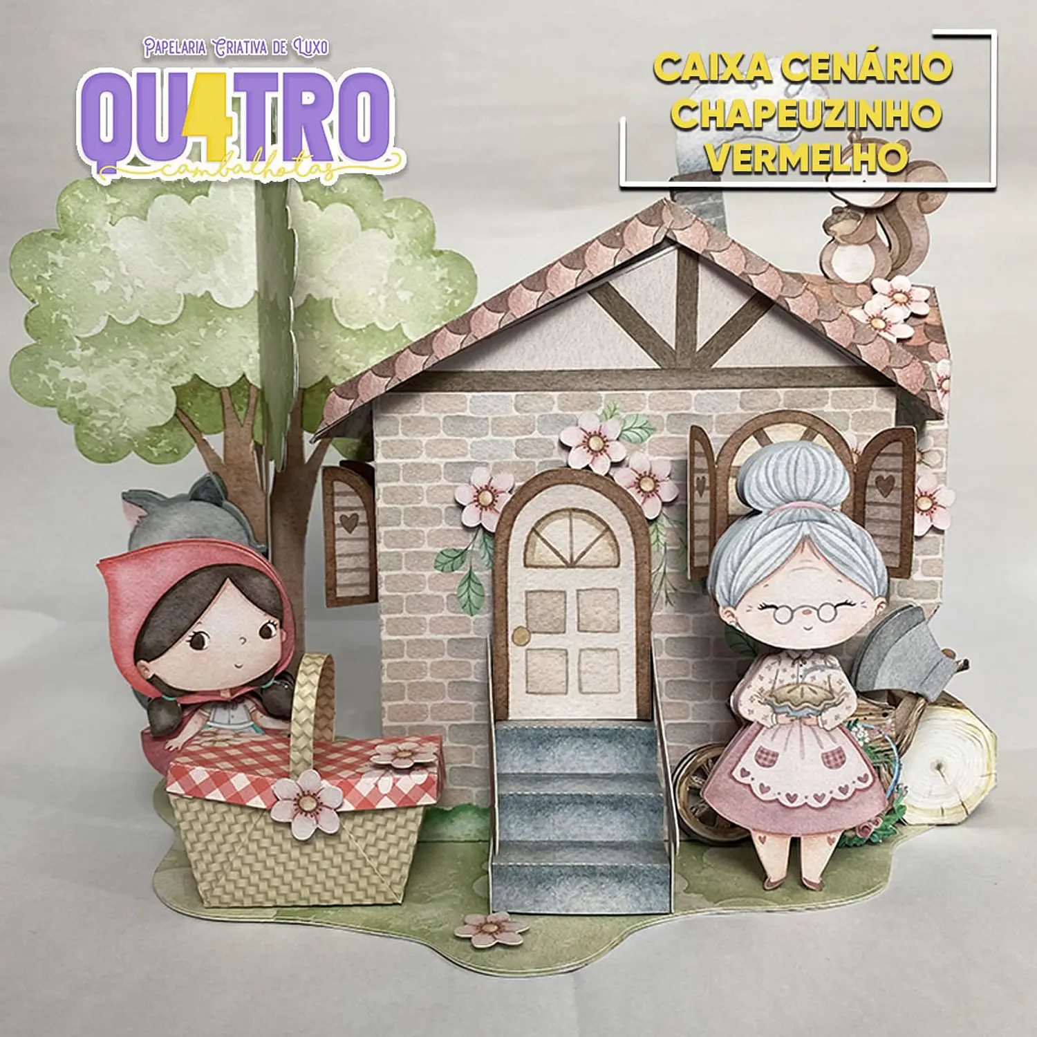 Arquivo Caixa Cenário Chapeuzinho Vermelho - Qu4tro Cambalhotas 1