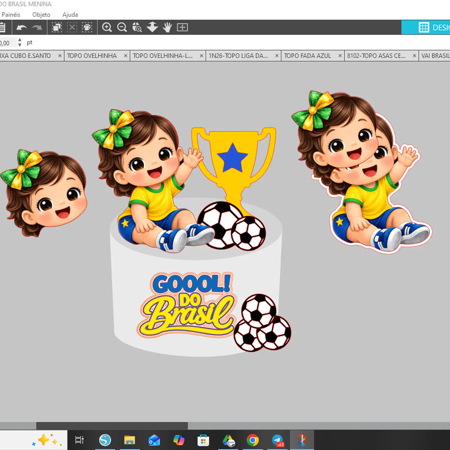 Arquivo Topo Gool Do Brasil Menina - Pdf e Studio 2