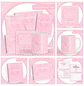 Encadernação Kit Caderneta Safari Menina Clean - thumbnail 1