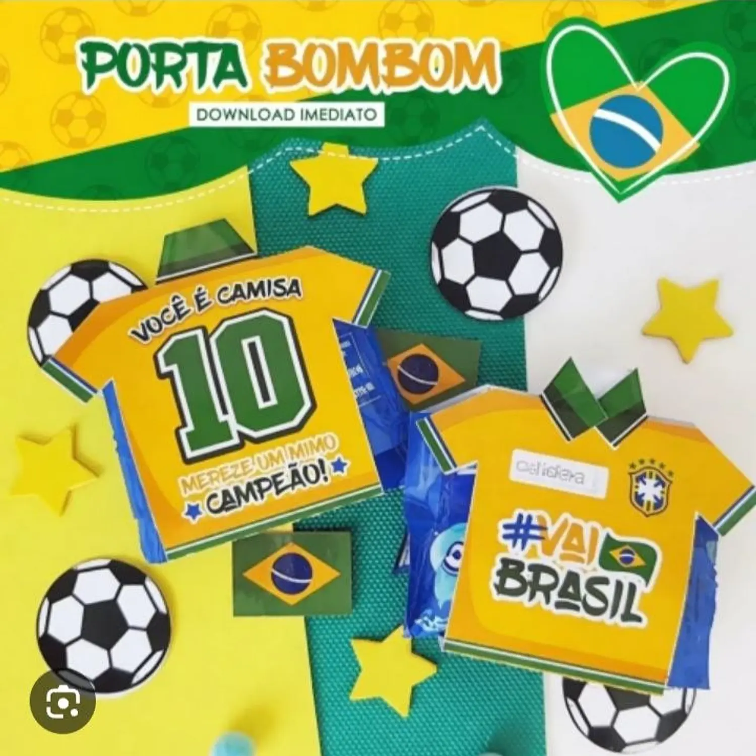 Arquivo Camisa Porta Bombom Copa - Artdeia
