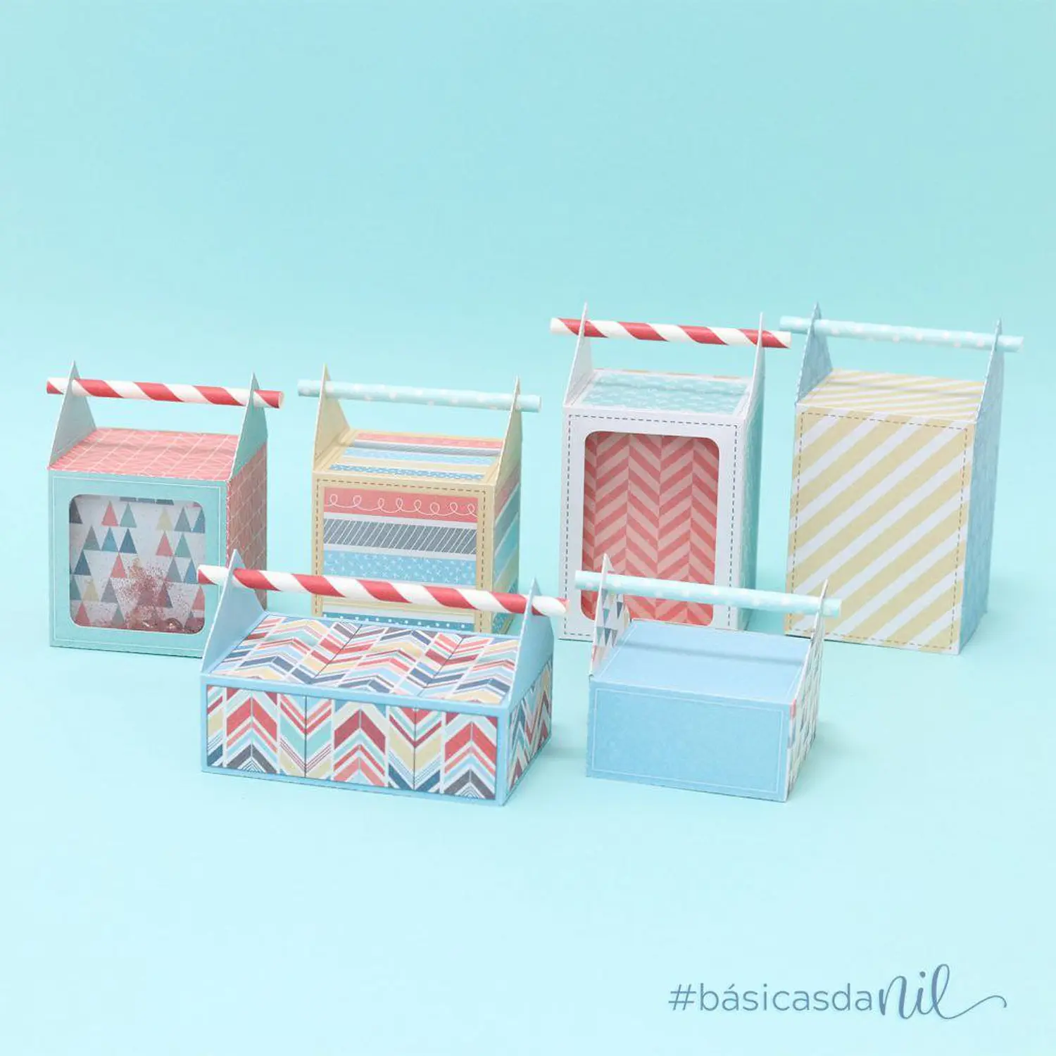 Arquivo Kit Master Caixas Canudo Com e Sem Visor - Molde Limpo - Nilmara Quintela