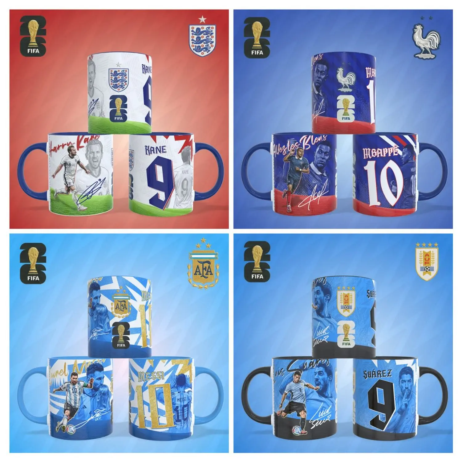 Kit Sublimação Arte Para Caneca Copa Do Mundo 2026 4