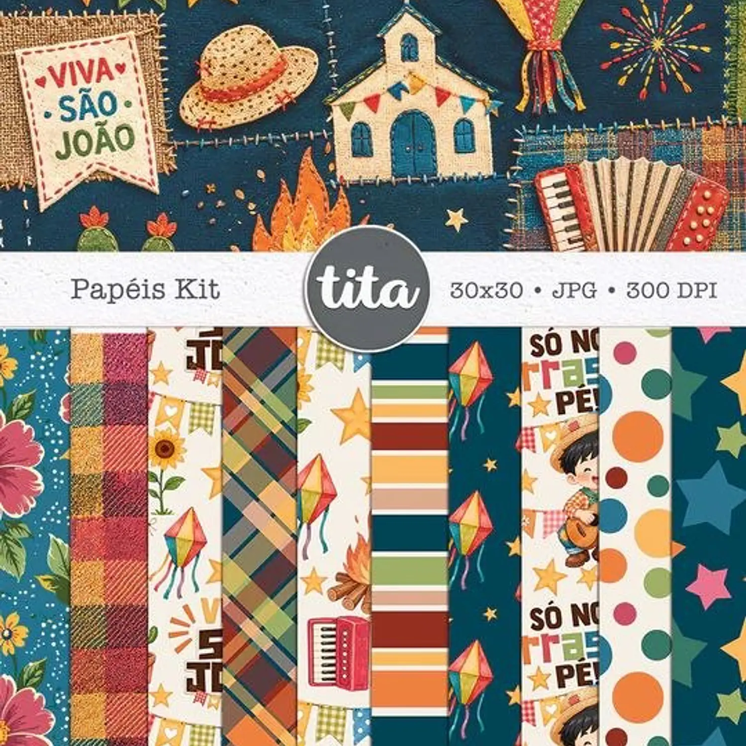 Kit Digital Combo São João + Copa Junina - Tita 5