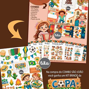 Kit Digital Combo São João + Copa Junina - Tita