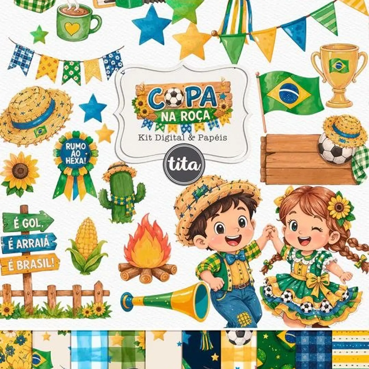 Kit Digital Combo São João + Copa Junina - Tita 4